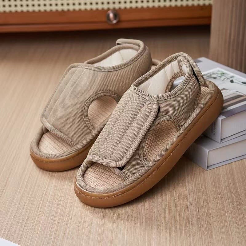 Primavera Verão Sapatos Para Diabéticos Confortáveis Idosos Com Pés Inchados Diabetes Homens Sola De Borracha