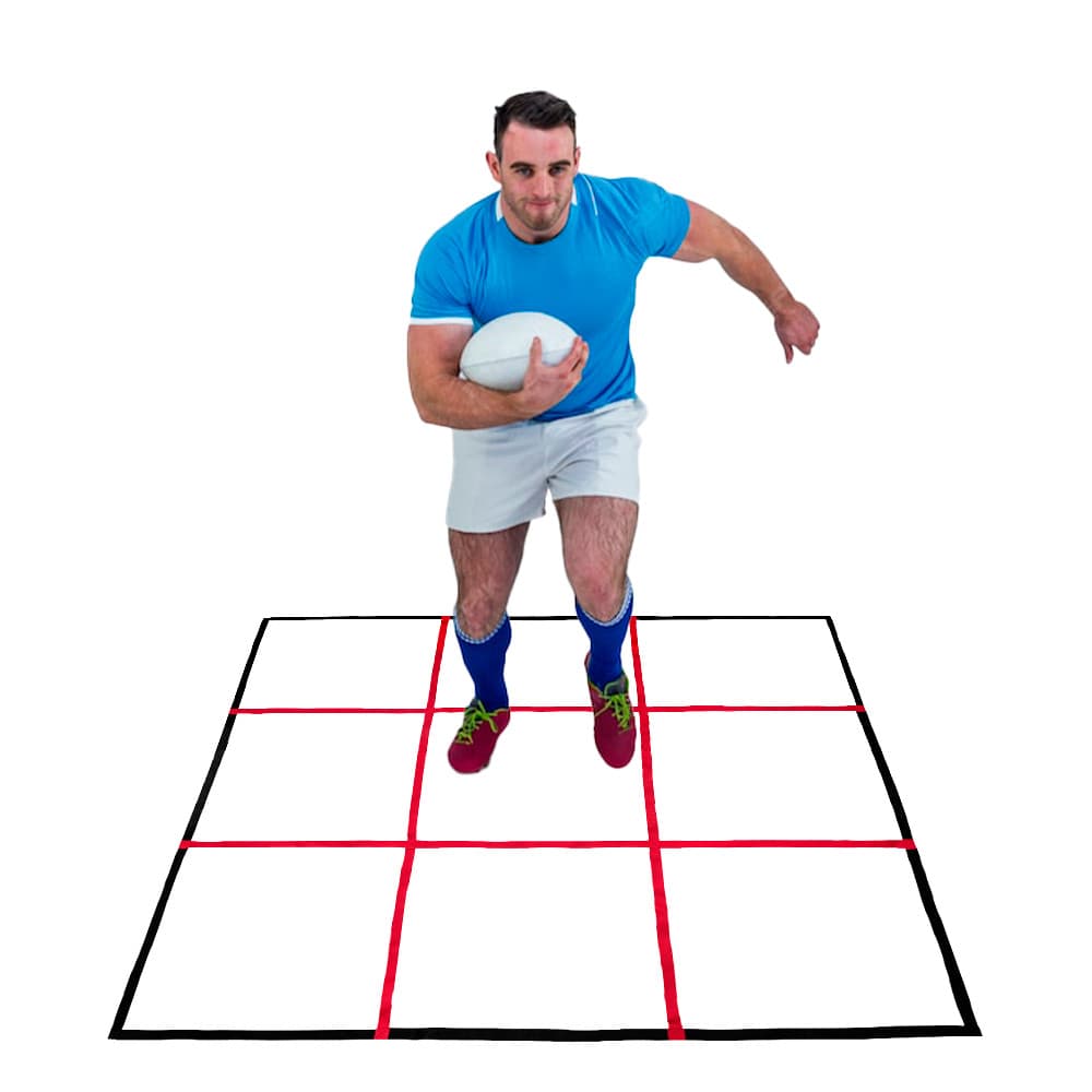 Escada Agilidade Quadrado Funcional Treinamento 9 Degraus Treino Funcional Futebol Futsal Sport