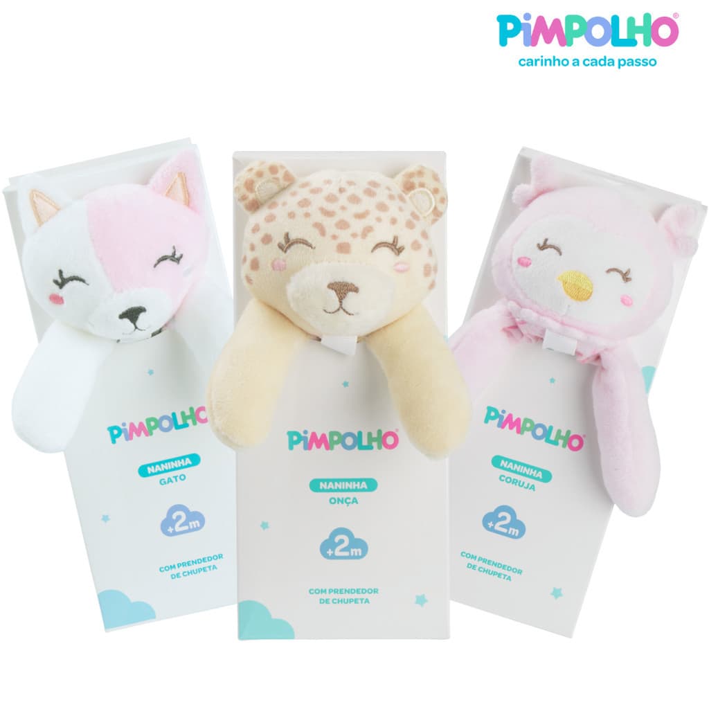 PIMPOLHO NANINHA COM PRENDEDOR DE CHUPETA