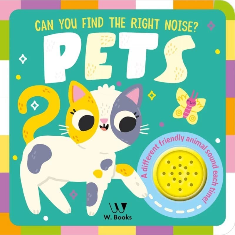 Livro Sonoro Pets - em inglês - W. Books