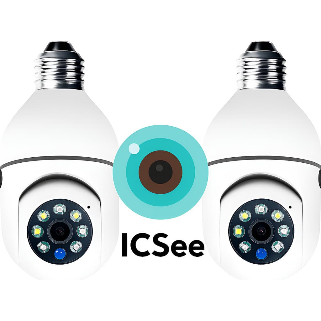 Kit 2 Câmera Segurança Ip Wifi Âmpada Prova Dágua App Icsee