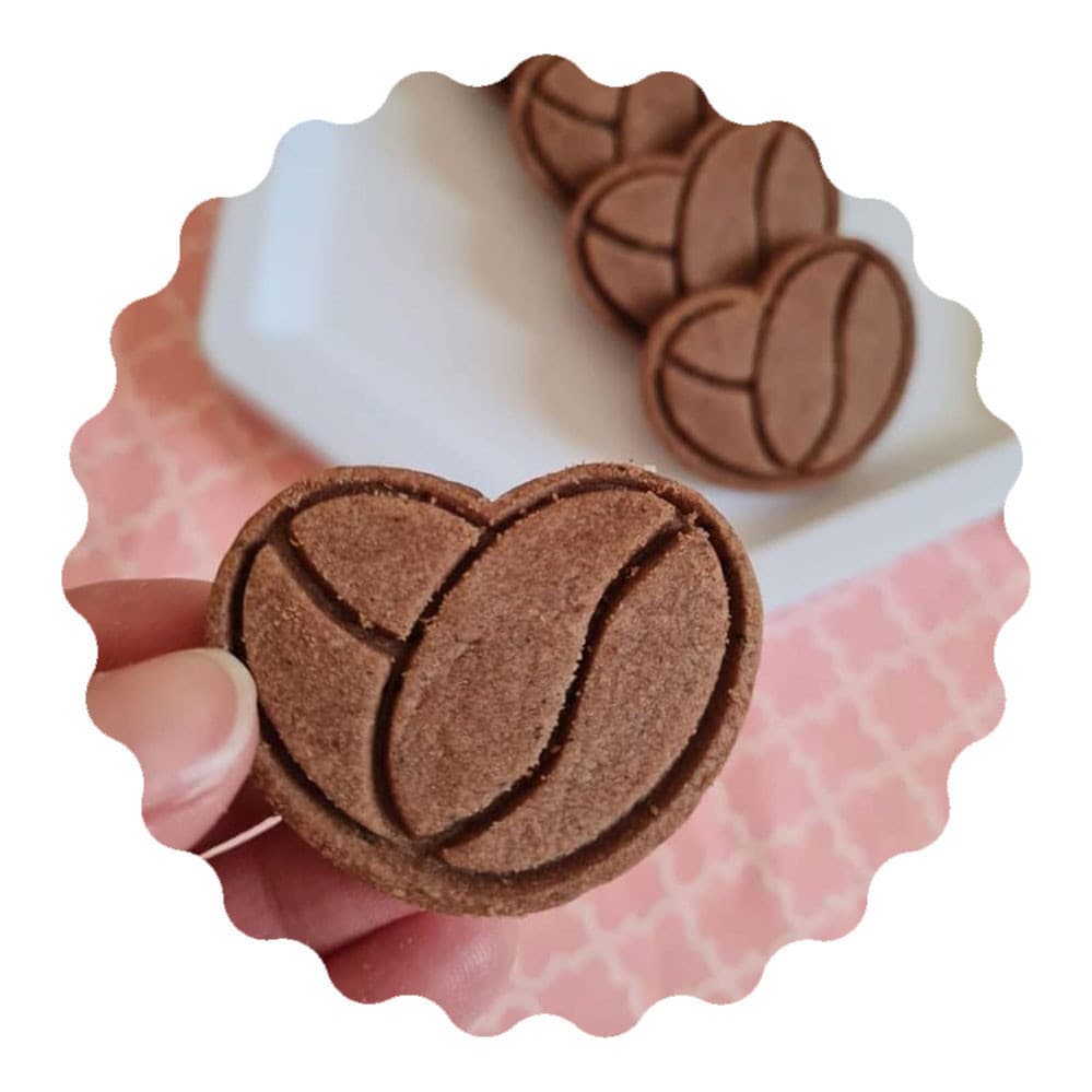 Cortador Biscoito Grão de Café Coração