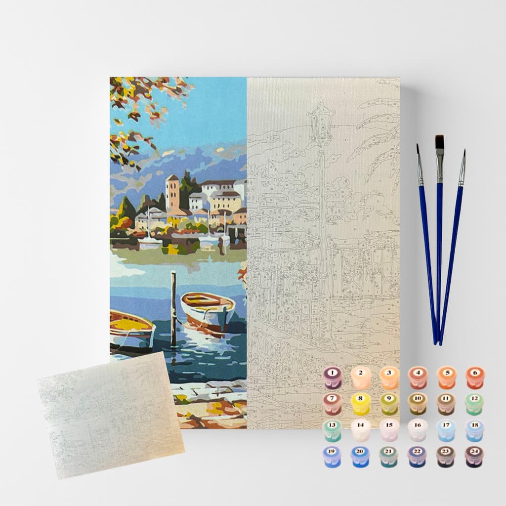 Pintura Numerada em Tela 40x50 Verao Europeu Sinoart C3040-w7246