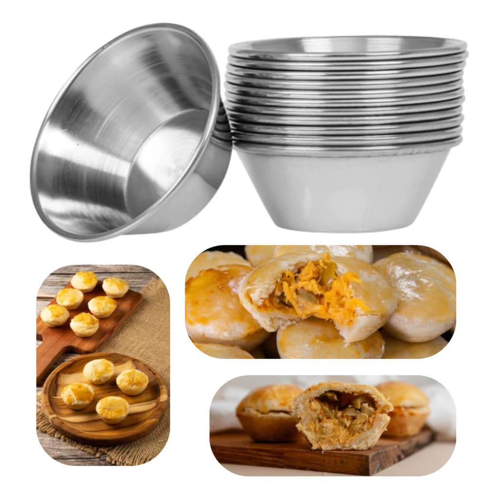 Kit 12 Formas Para Empada E Salgados N°3 Festas Forminhas