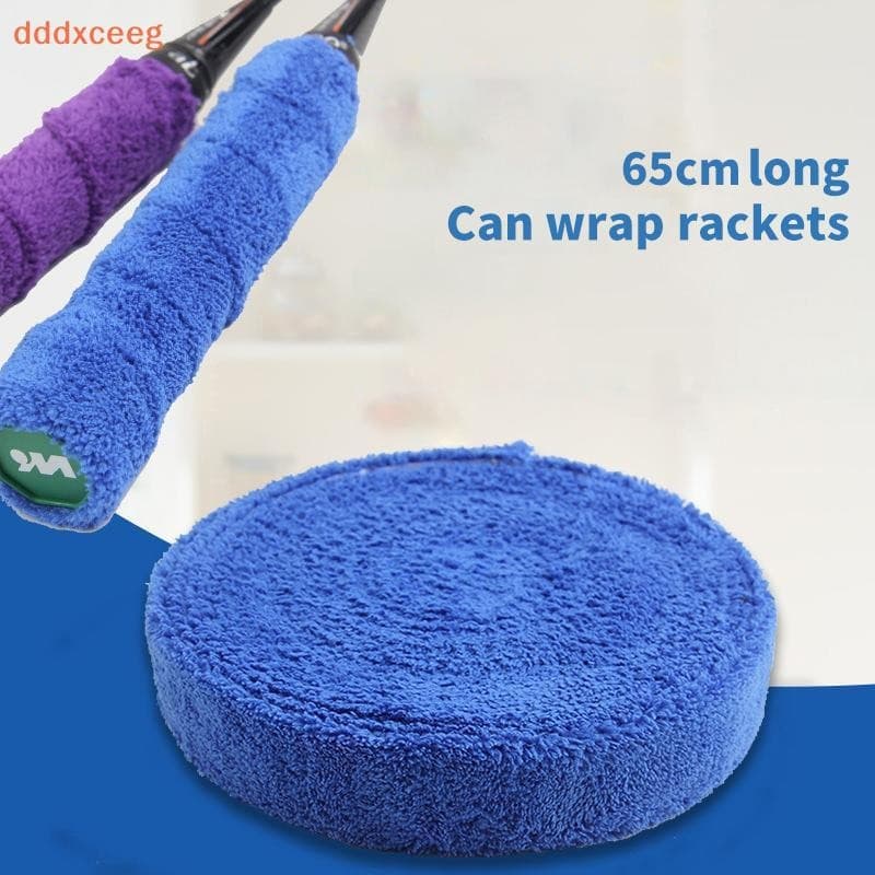 [dddxceeg] 1 Pacote 65cm Toalha Cola Aperto Badminton Raquete De Tênis Overgrips Antiderrapante Suor Banda TapePa