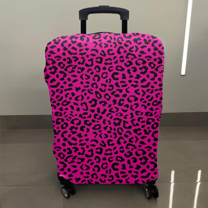 Capa Elástica Protetora De Mala Para Viagem De Animal Print Tamanho P, M e G
