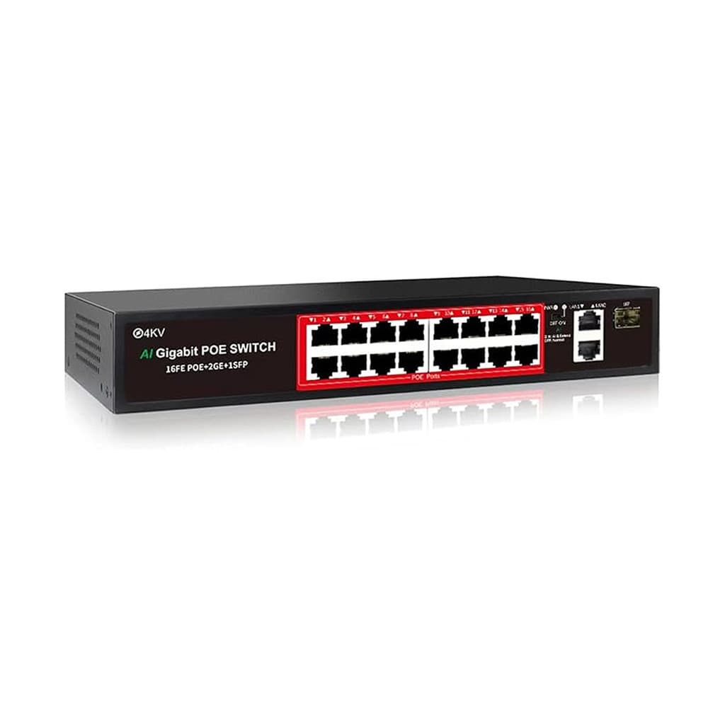 Switch POE 16P 10/100M O-Tech HOE30516P