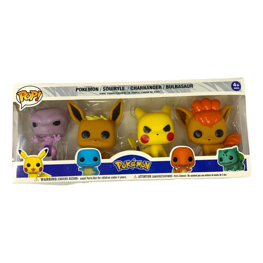 Kit Figuras De Ação Pokémon Pop! Com 04 Unidades