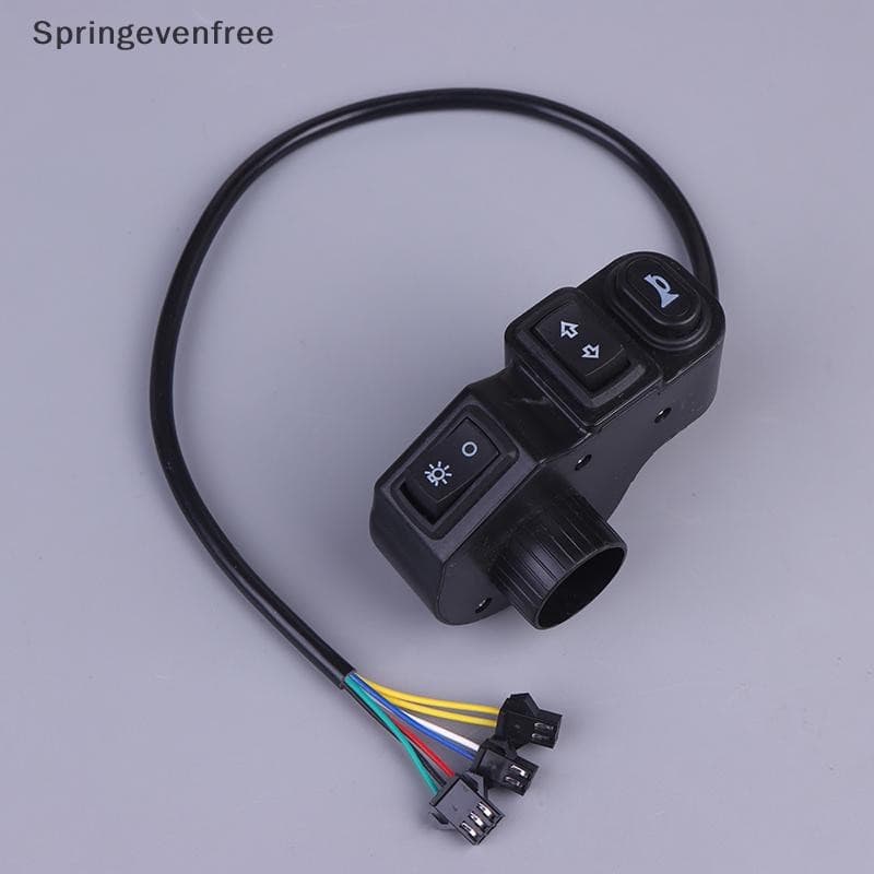 Spe DC12V 3 Em 1 Motocicleta Quad Faróis Sinal De Volta Chifre Botão Ligar/Desligar Para Bicicleta Scooter Veículo Elétr