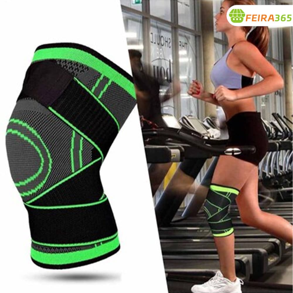 Kit com 2 Protetores Tensores: Tornozeleira, Joelheira, Cotoveleira, Munhequeira, Pulso - Compressão para Aliviar Dor no