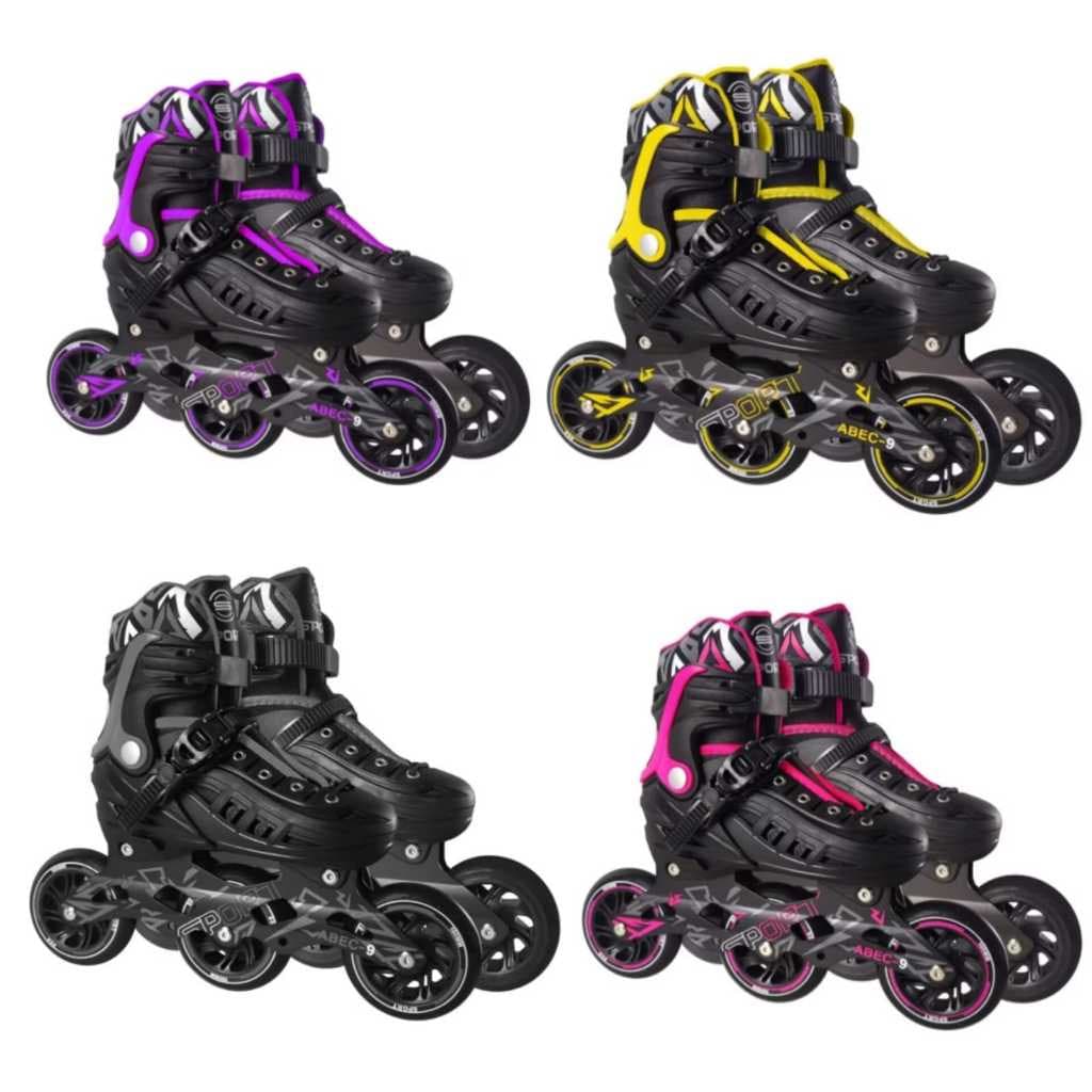 Patins Roller 3 Rodas Profissional Rodas 100 Mm Ajustável Várias Cores