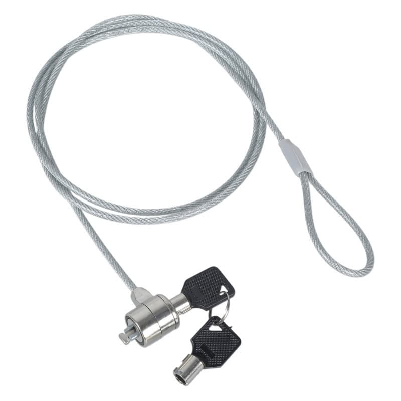 Cabo de Segurança Para Notebook Com Trava e 2 Chaves – Cadeado Antifurto de Aço Compatível Com PC e Laptop -WYL
