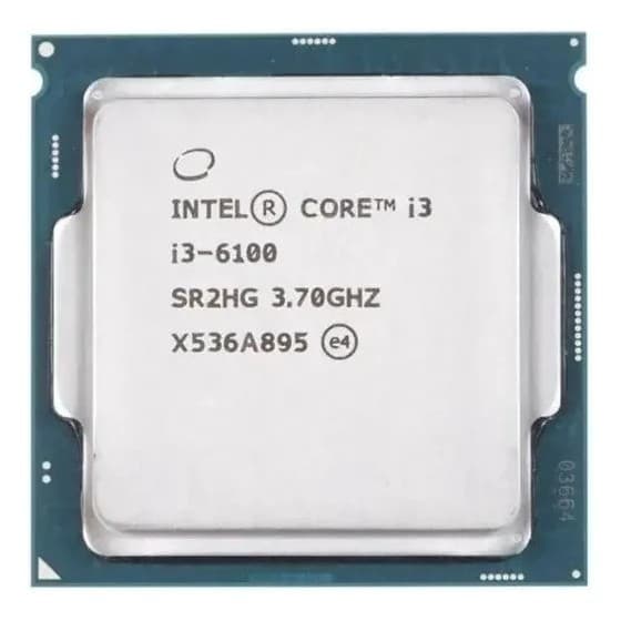 Processador LGA 1151 i3 6100 3.70Ghz 6º Geração S/CX