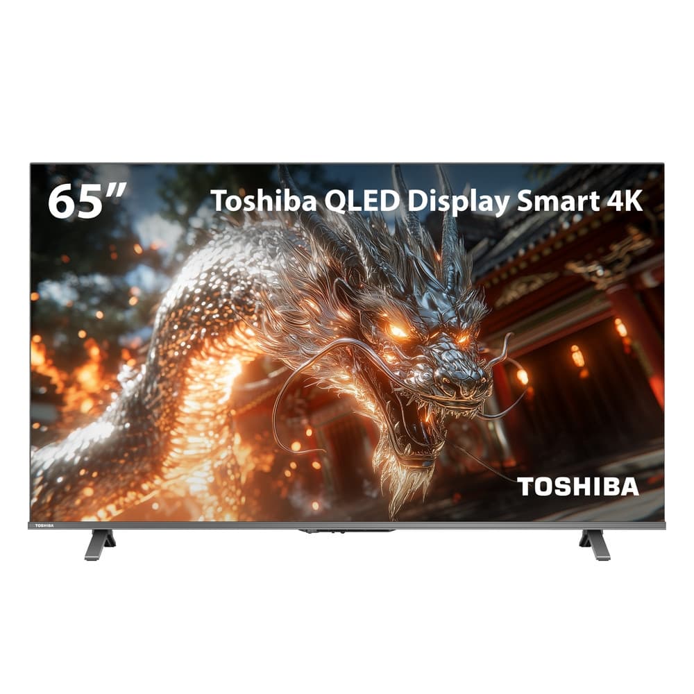 Smart TV QLED 65 4K Toshiba Google TV 4HDMI 2USB Wi-Fi