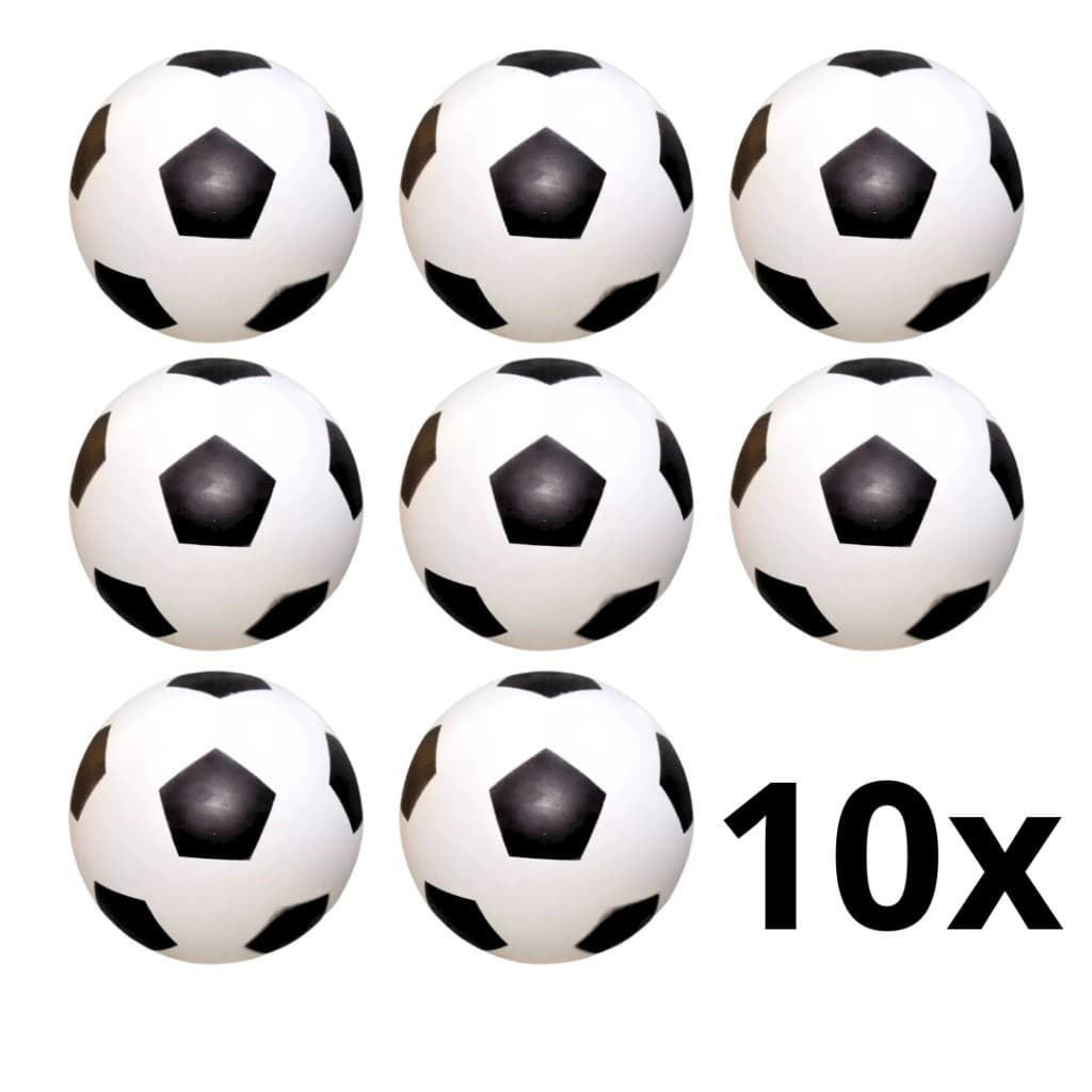 10 Bola de Vinil Dente De Leite Branco com Preto Futebol