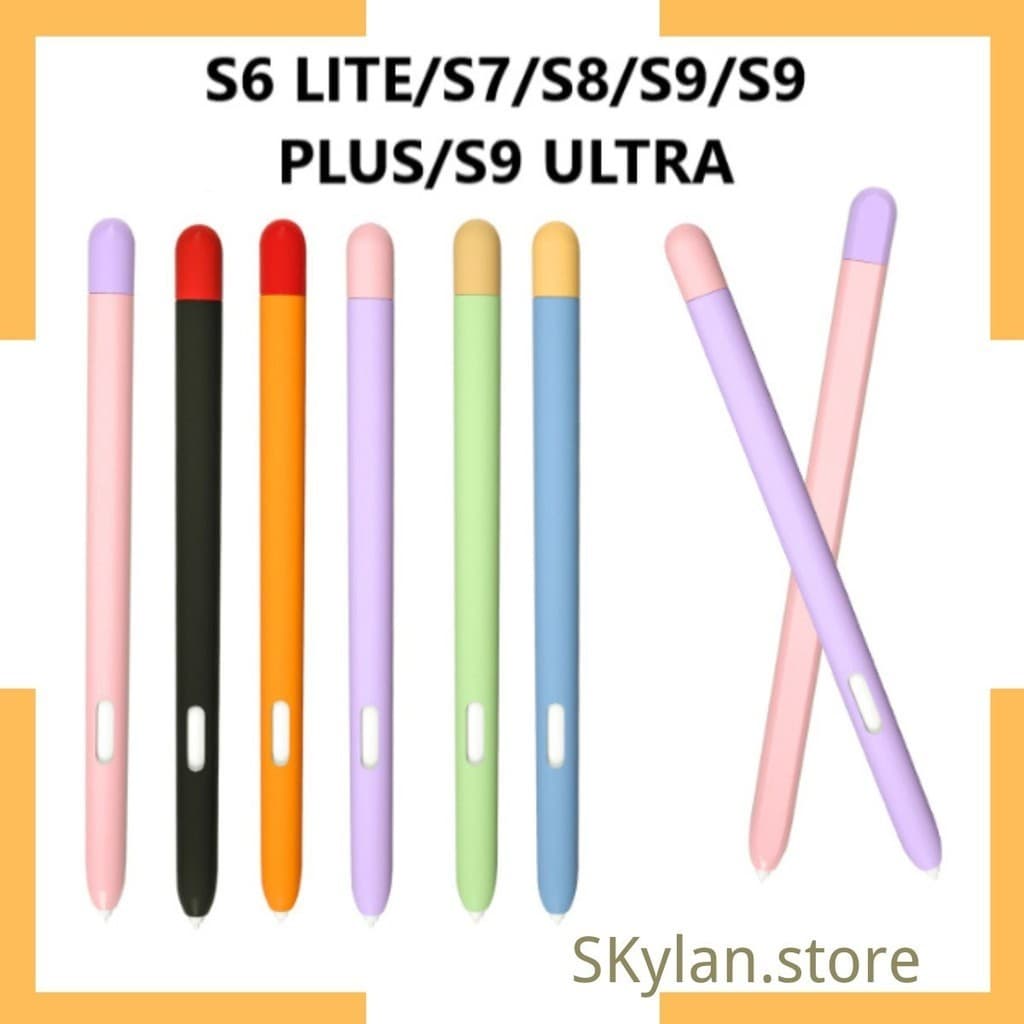 Capa de lápis de silicone antiderrapante, Samsung Galaxy Tab S6 Lite, P610, S7, S8, S9 Tablet, S6Lite