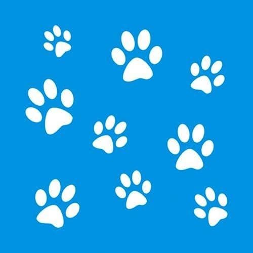 Stencil Litoarte  10 x 10 cm - ST-X-161 Várias Patas Sem Unha