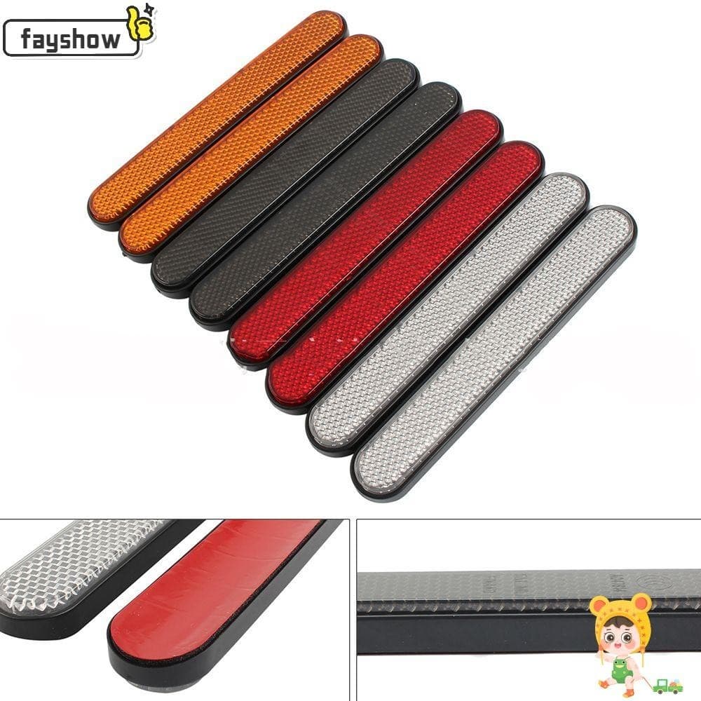 FAYSHOW 2 Peças Refletor De Garfo Dianteiro De Motocicleta Lateral Decorar Sinal De Aviso Para Harley