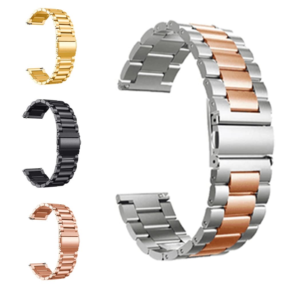 Pulseira Relogio Inteligente Smartwatch Aço Inox 3 Elos Ajustavel Smartband