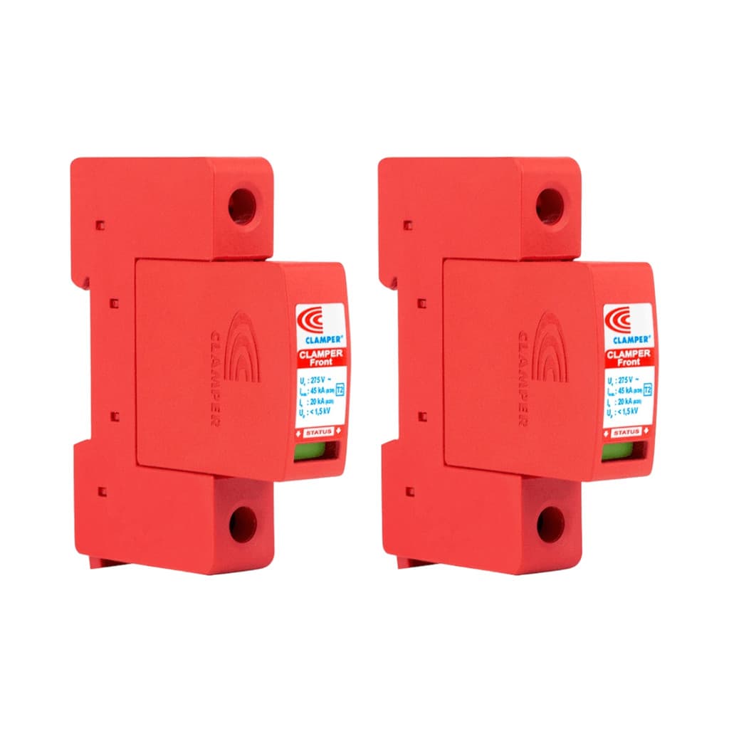 Kit com 2 Dps Proteção De Surto Clamper Anti Raio 275v 45ka
