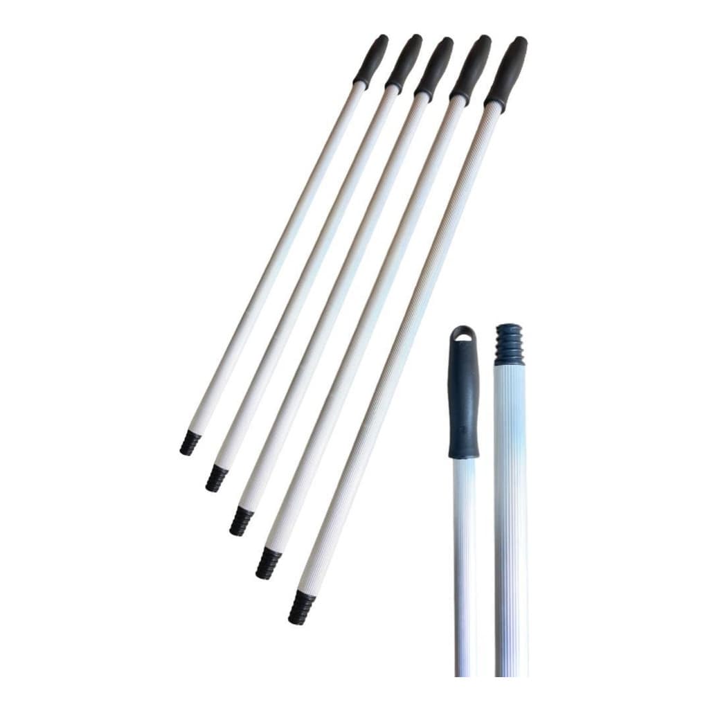 5 Cabos Em Alumínio P/ Vassouras Ou Rodos