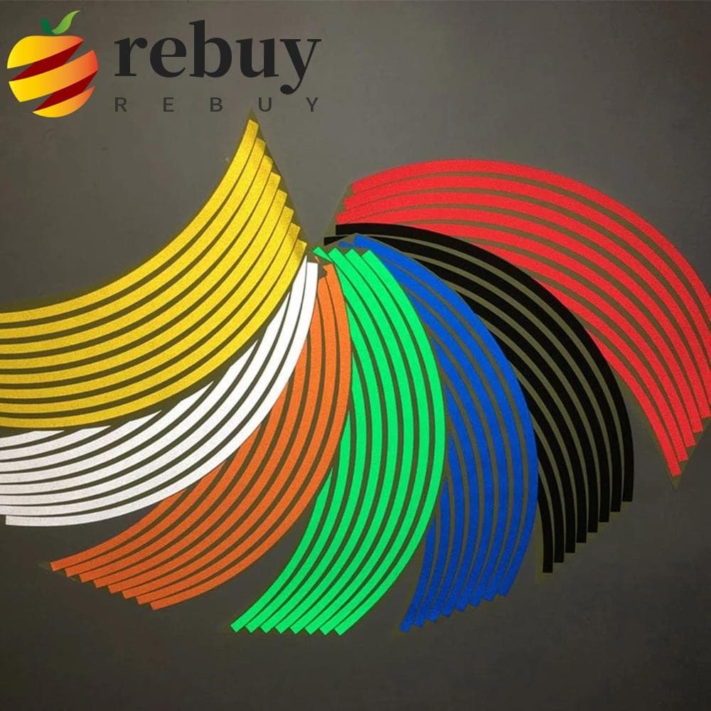 REBUY1 Adesivo De Roda De Motocicleta Para Kawasaki Adesivos Universais Fita Listrada De Aro