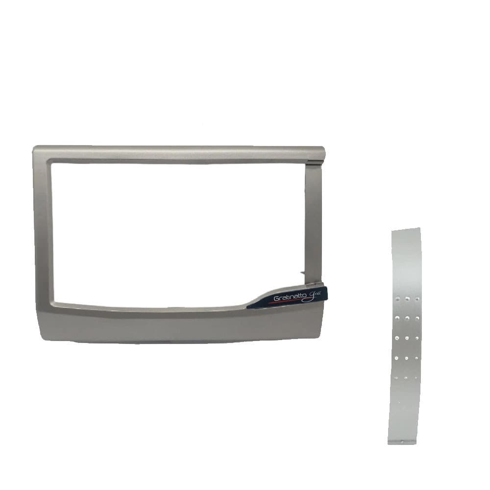 Moldura com Puxador Forno  Fischer Gourmet Grill Prata