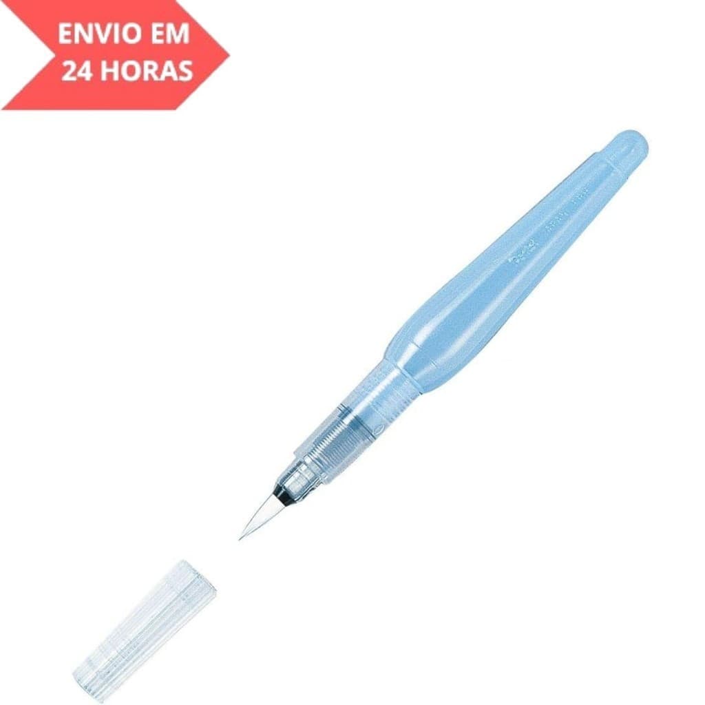 Pincel Aquash Brush com Reservatório de Água  Ponta Fina Transparente