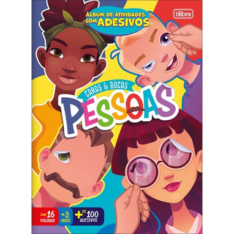 Álbum de Atividades Caras e Bocas Pessoas 394157 TILIBRA