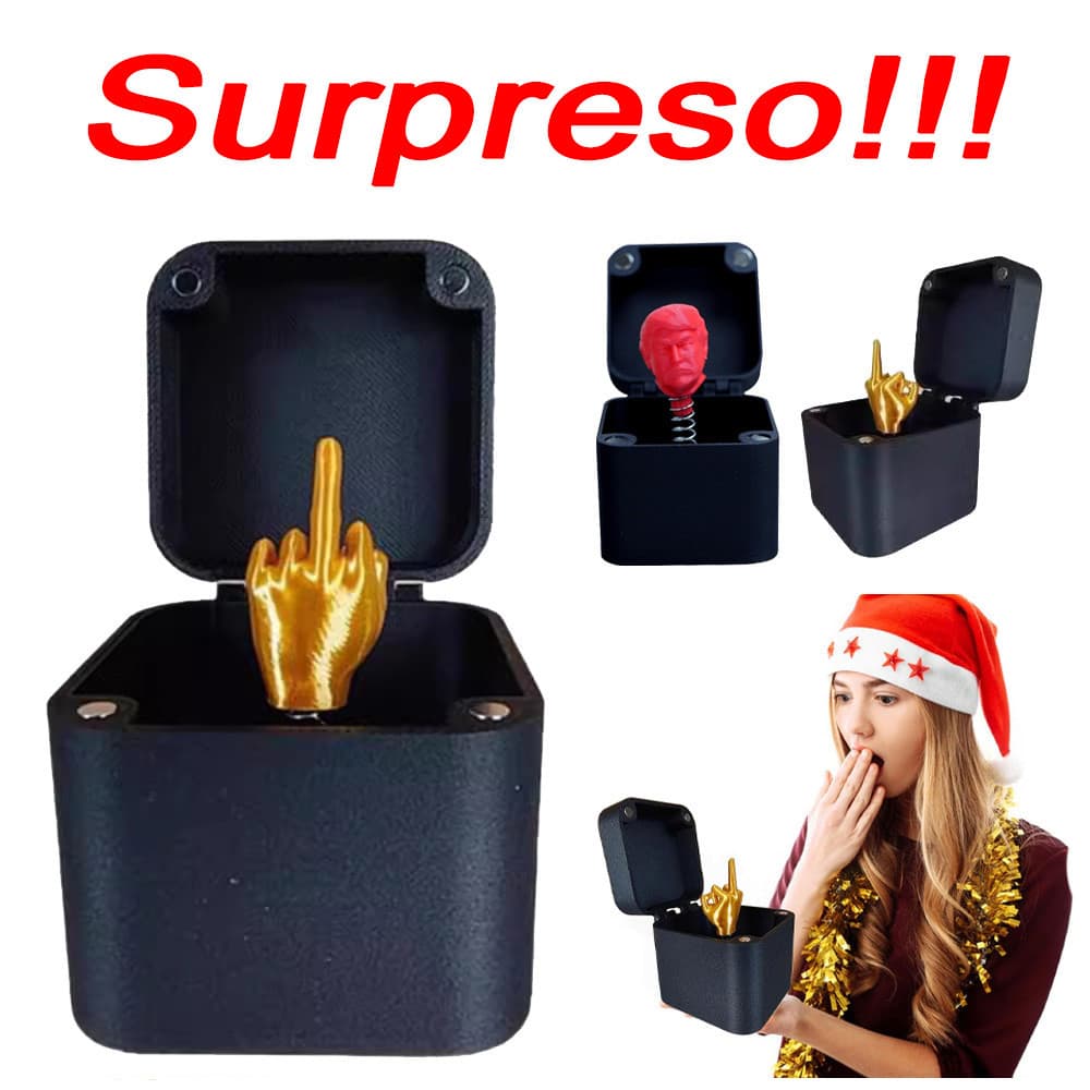 Caixa De Presente Surpresa, Brinquedo Criativo De Brincadeira Para Dedo Médio Decoração de casa, presente engraçado