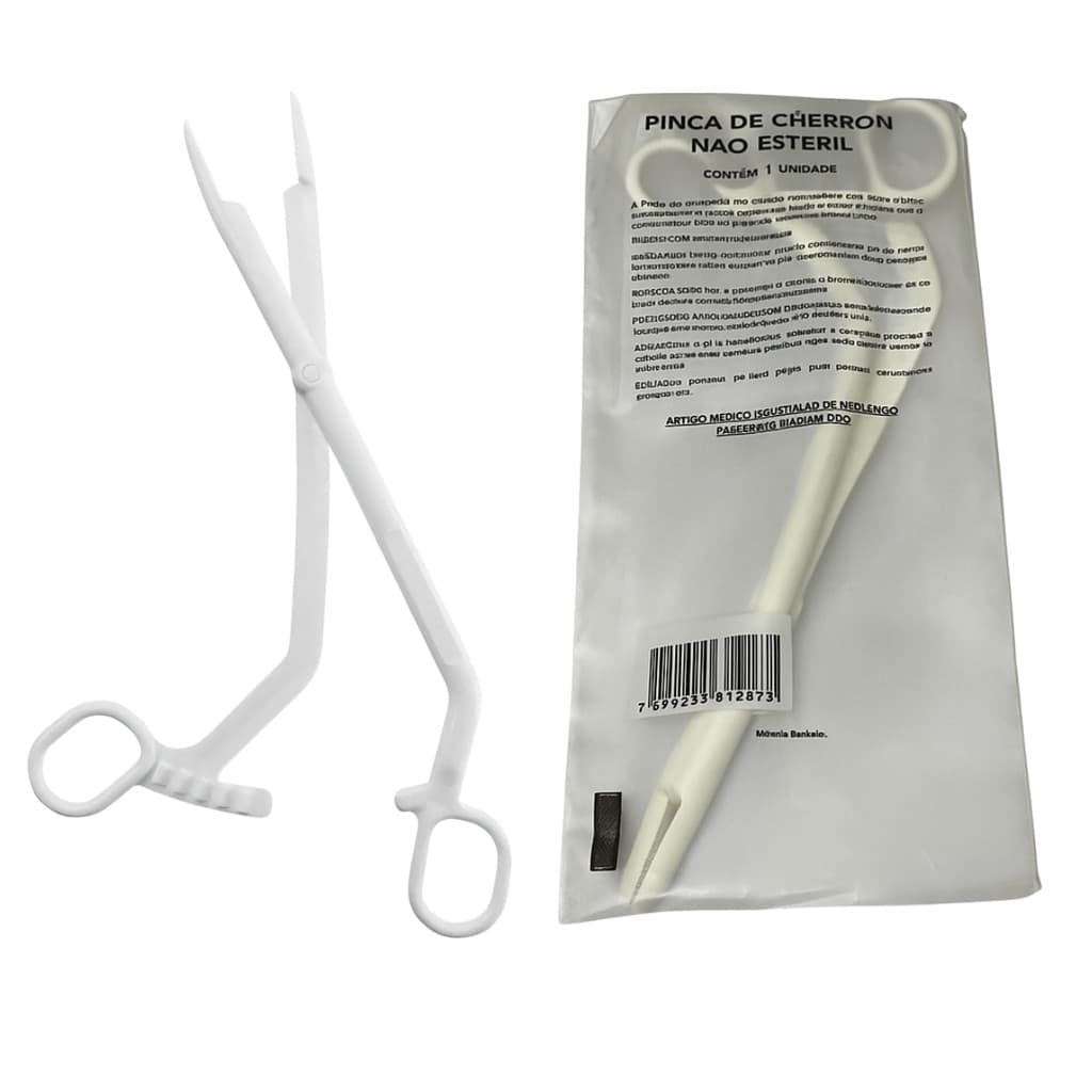 Pinça Cheron Descartável Embalagem Individual Cralplast C/50