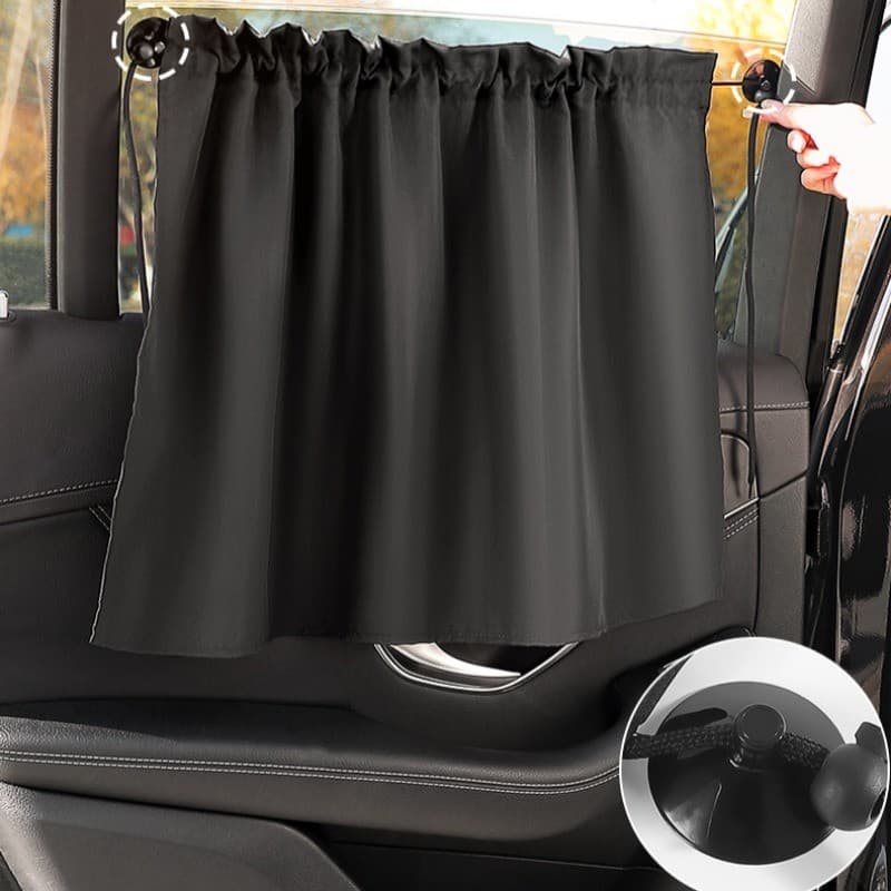 Cortina De Janela Lateral Para Proteção Solar De Carro , UV , Isolamento Térmico , Ventosa Blackout , Pára-Sol , Tela De