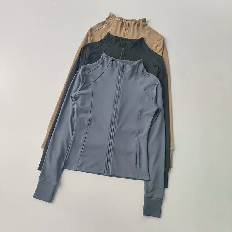 Casaco Esportivo Para Mulheres , Slim Fit , Profissional , Secagem Rápida , Corrida , Manga Comprida , Camisa Pratiyog ,