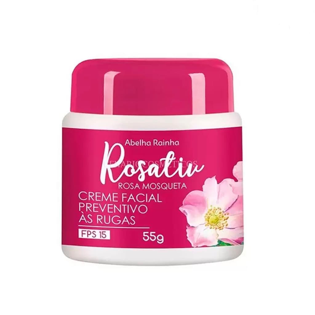 Rosativ Creme Rosa Mosqueta anti rugas Abelha Rainha