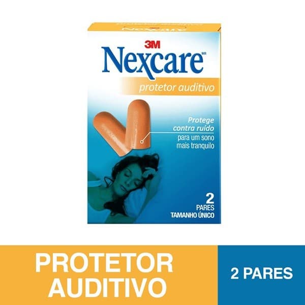 Protetor Auditivo com 2 Pares Nexcare