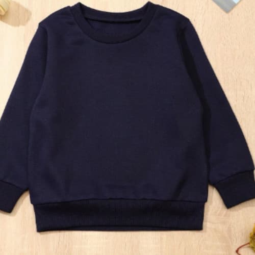 Blusa de moletom infantil gola careca de frio escolar liso unissex uniforme casaco agasalho jaqueta Envio Rapido Produtos Com Otima Qualidade