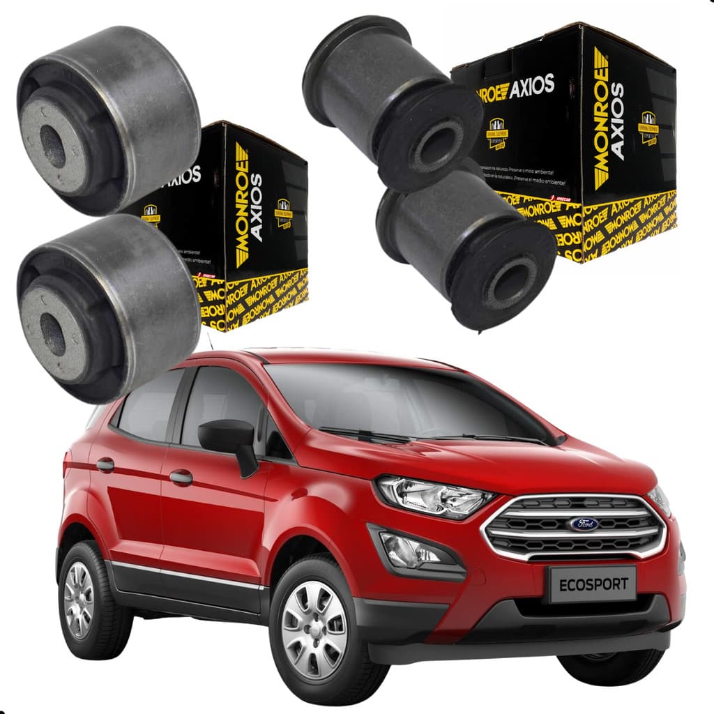 Kit 4 Buchas da Bandeja Leque Balança Axios New Ecosport