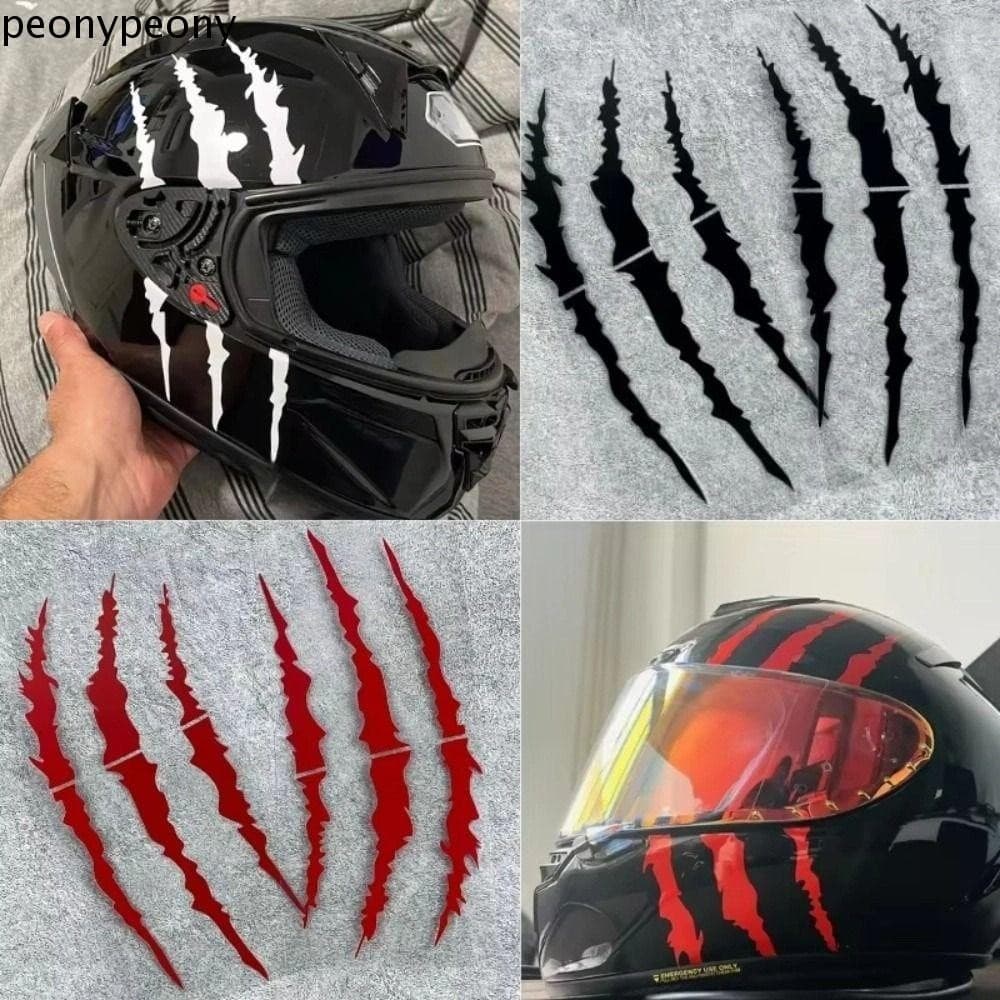 Adesivos De Motocicleta PEONY , Capacete De Arranhões DIY Vinil De Carro De Cor Sólida