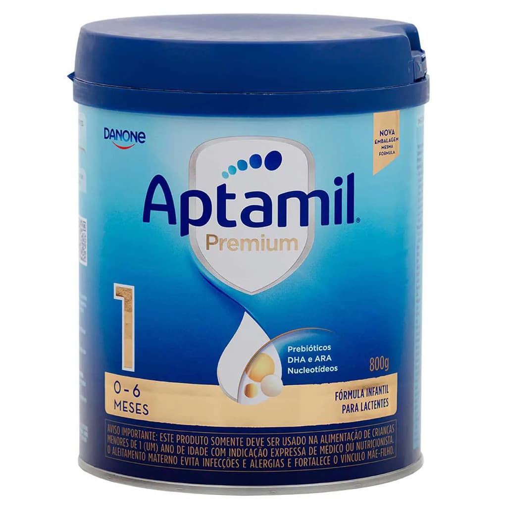 Fórmula Infantil Aptamil Premium 1 Danone 0 a 6 meses 800g