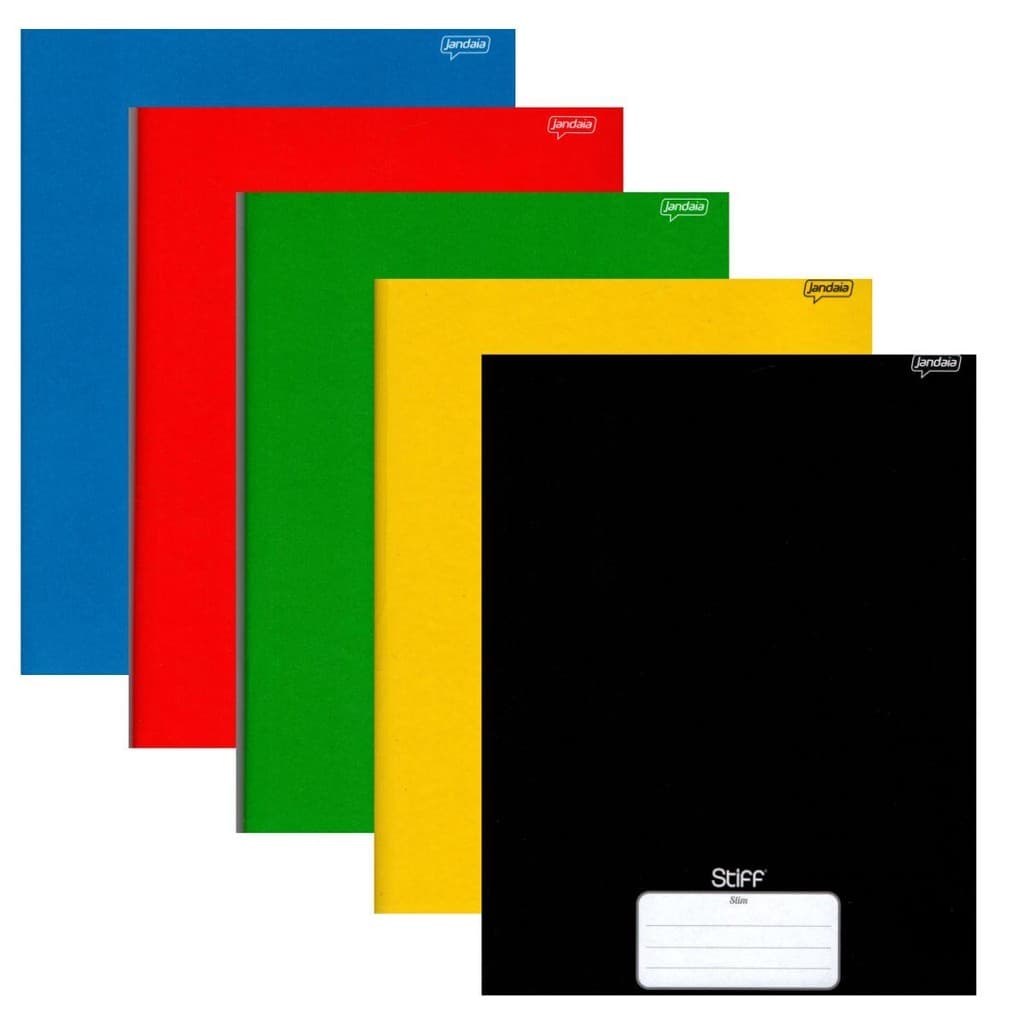 Caderno Brochura 80 Fls Pautado Capa Dura - Stiff