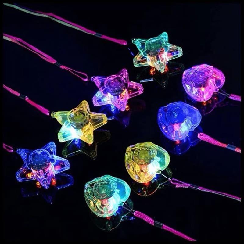 kit 5/10/20 Colar Pisca Led Colorido Vários Modelos festa Casamento