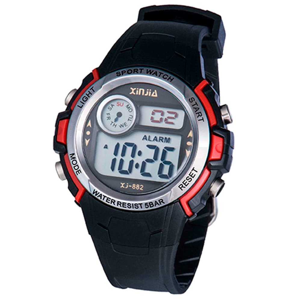 Relógio Digital LED Crianças Esportivo Prova D'água Infantil