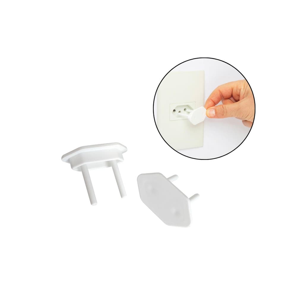 Kit 06 Tampa Protetor de Tomada Infantil Segurança e Proteção Para Bebês