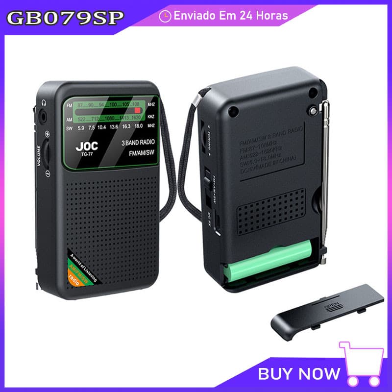 Radio Meteorológica Noaa Radio Portátil De Onda Corta Am/fm