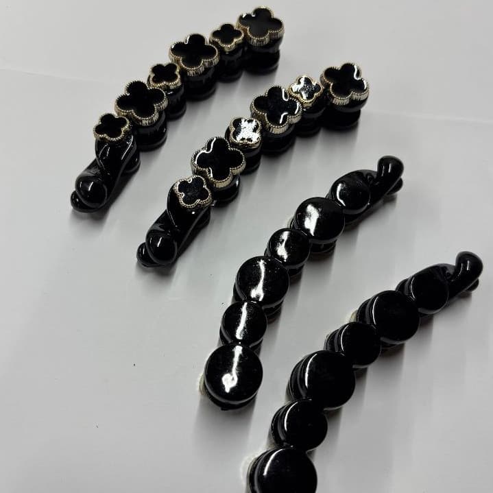 1 Ate 12 Unidades Grampo banana grampo vertical grampo de cabelo médio simples e versátil