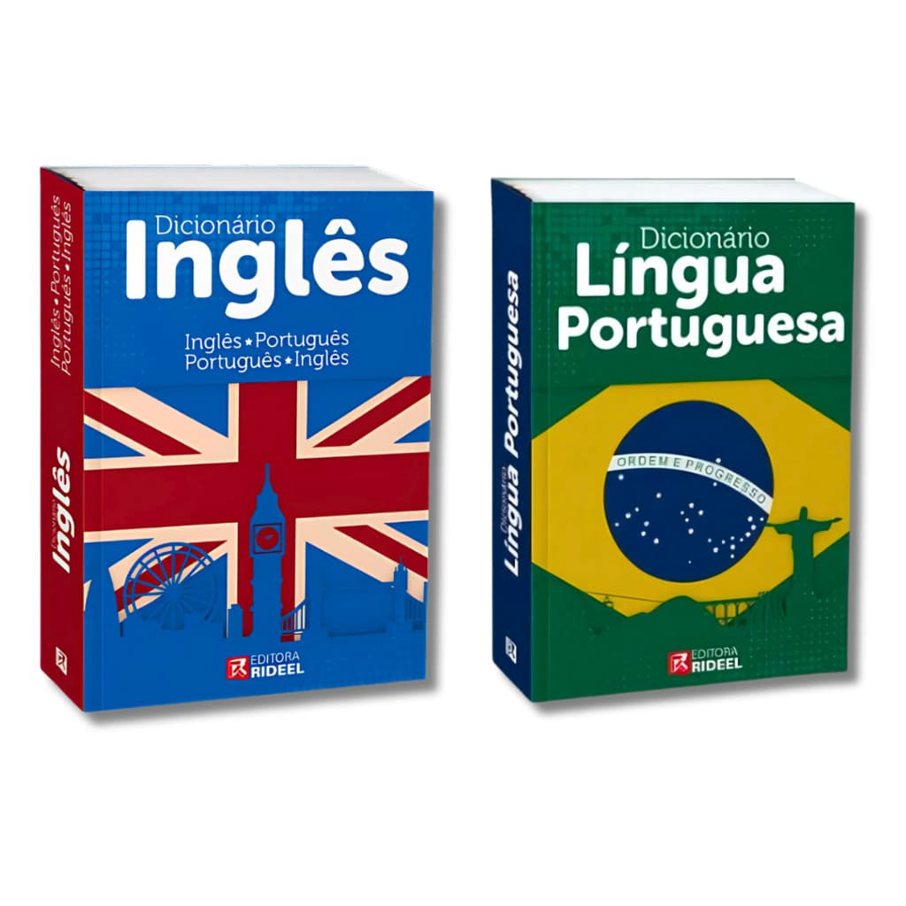 Kit Dicionário Escolar: Língua Portuguesa e Inglês