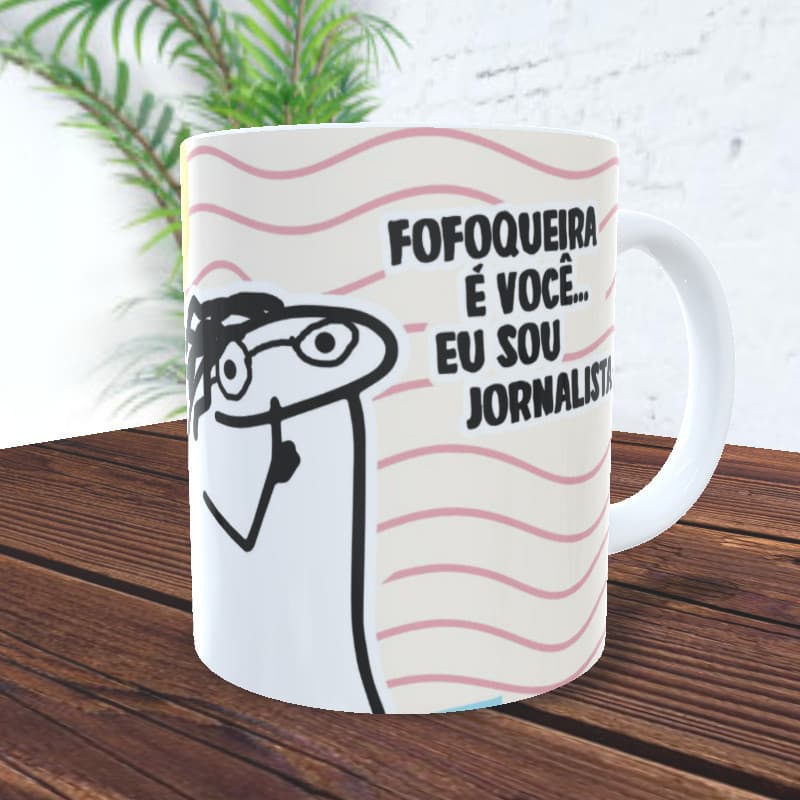 Caneca Flork Jornalismo 325 Ml Personalizada Alta Qualidade