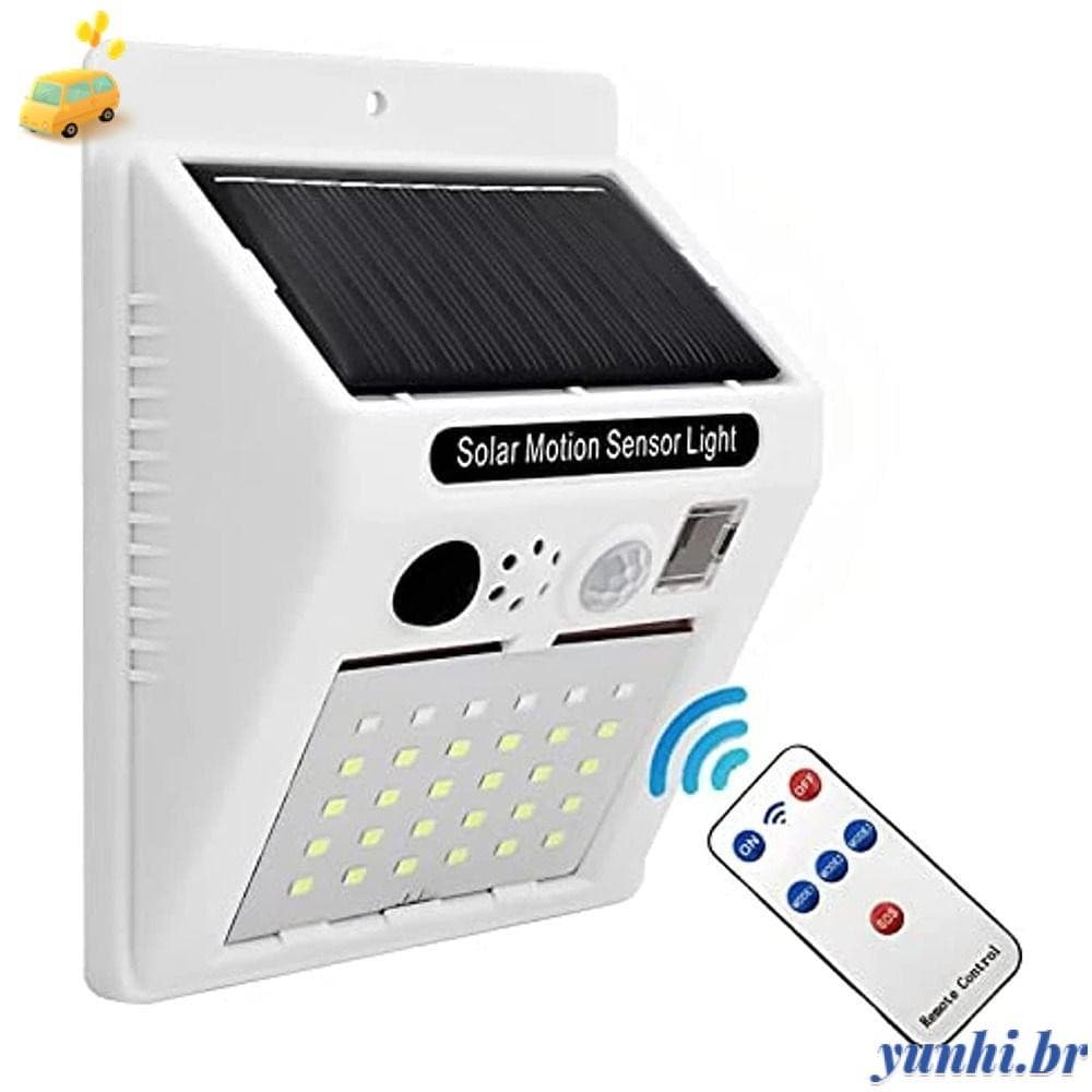 Alarme Sonoro De Segurança YUNHI Lâmpada Solar Indução Sem Fio Infravermelho Com Detector De Movimento