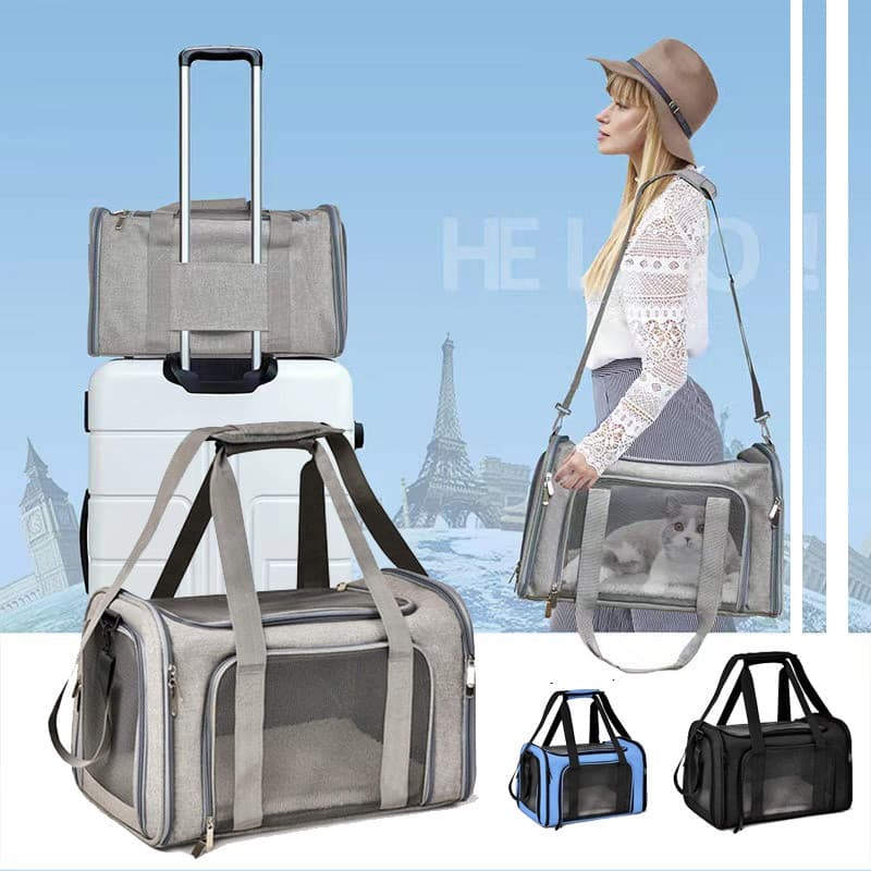 Bolsa Transporte Cães E Gatos Mochila Avião Viagem Mala