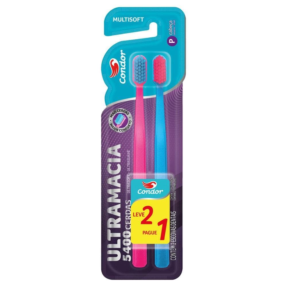 Escova Dental Condor Leve 2 Pague 1 Multisoft Ultra macia